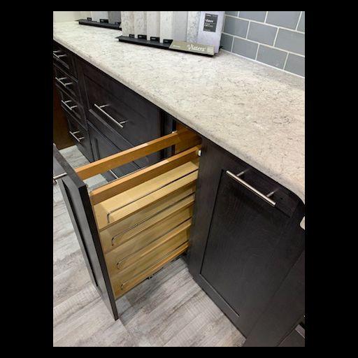 Cabinets in our showroom