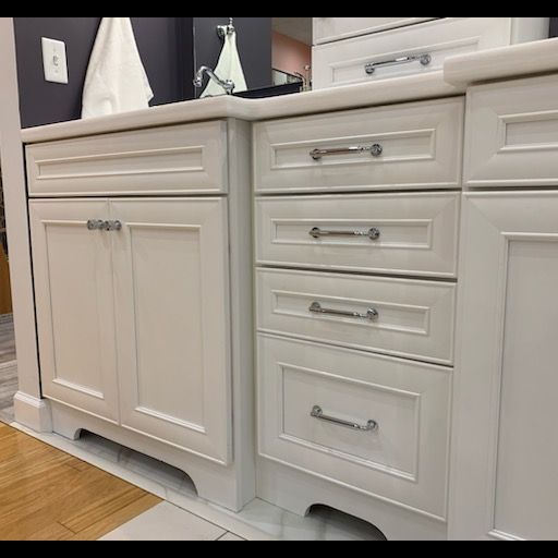 Cabinets in our showroom