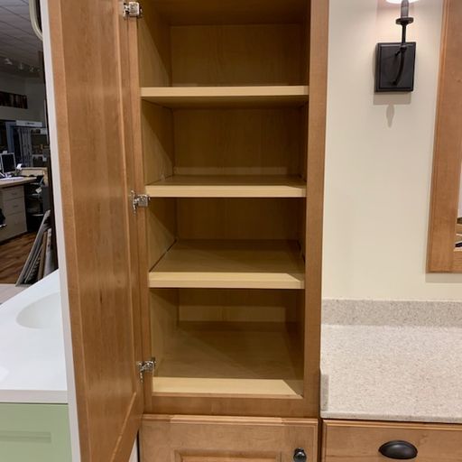 Cabinets in our showroom
