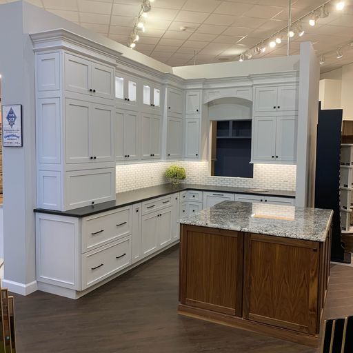 Cabinets in our showroom