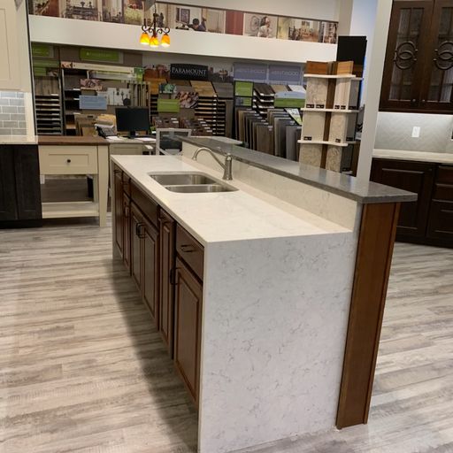 Cabinets in our showroom