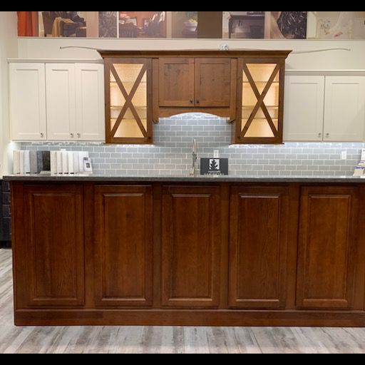 Cabinets in our showroom