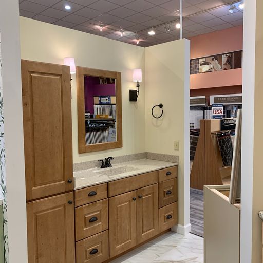 Cabinets in our showroom